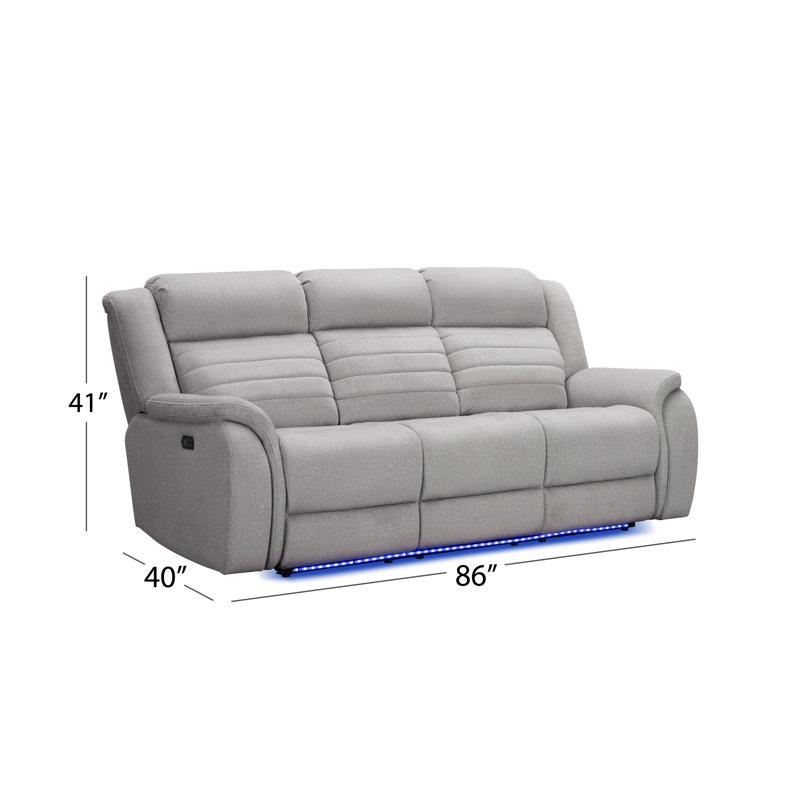 Orren Ellis 86" Pillow Top Arm Reclining Sofa Wayfair